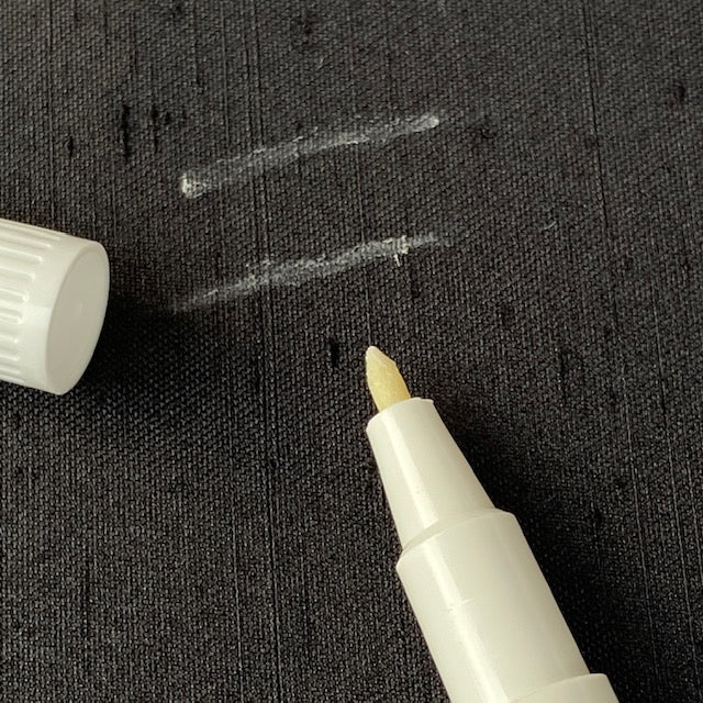 White fabric marker discount