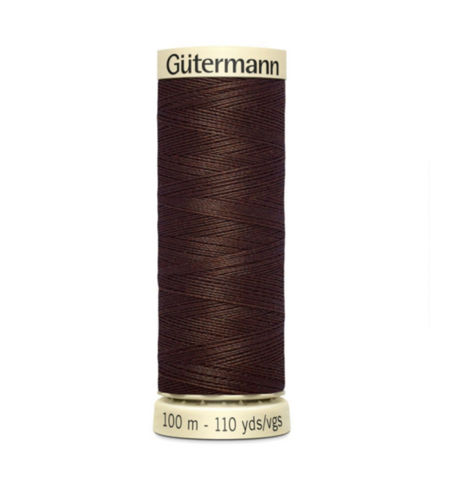 Col. 694 Gutermann Sew All Thread 100m Premium Quality 100% - Dark Brown