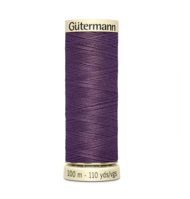 Col. 128 Gutermann Sew All Thread 100m Premium Quality 100% - Eggplant Purple