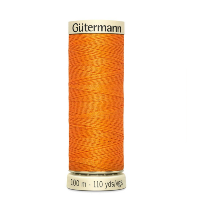 Col. 350 Gutermann Sew All Thread 100m Premium Quality 100% - Bright Orange