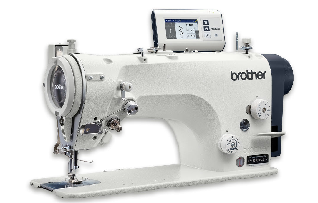 BROTHER Z-8560B  Electronic Direct Drive Zigzag Lock Stitcher With Thread Trimmer Complete Set With Table , Stand and Castor Wheels