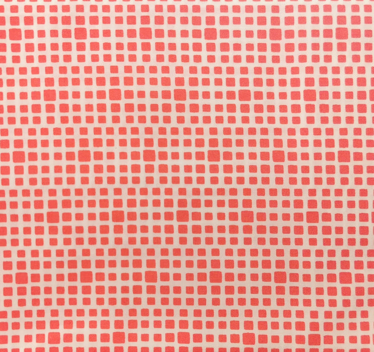 Fabric 100% Premium Cotton Pink Square Elements Simple Designs OEKO TEX Standard 100 Certified Pink Square Elements Simple Design 50cm x 42"