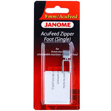 Janome Acufeed Zipper Foot ( Single ) - 9mm (Original)