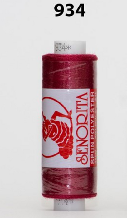 Senorita Sewing Threads (250m) - Col: 922 - 945