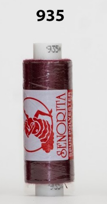 Senorita Sewing Threads (250m) - Col: 922 - 945