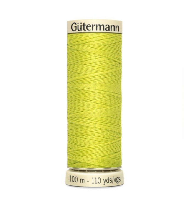 Col. 334 Gutermann Sew All Thread 100m Premium Quality 100% - Chartreuse Green