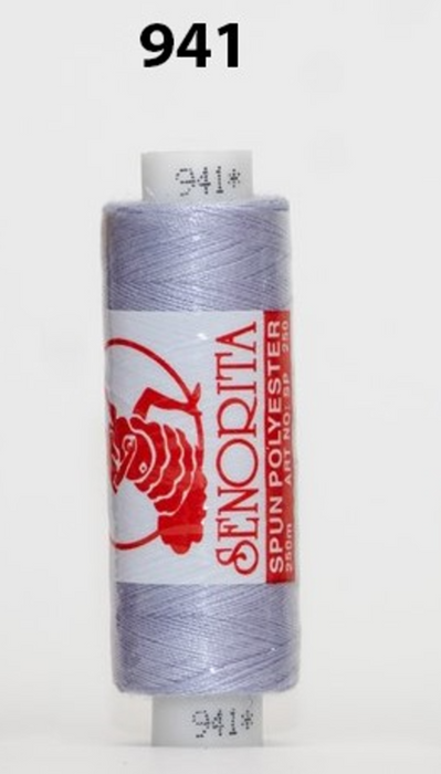 Senorita Sewing Threads (250m) - Col: 922 - 945