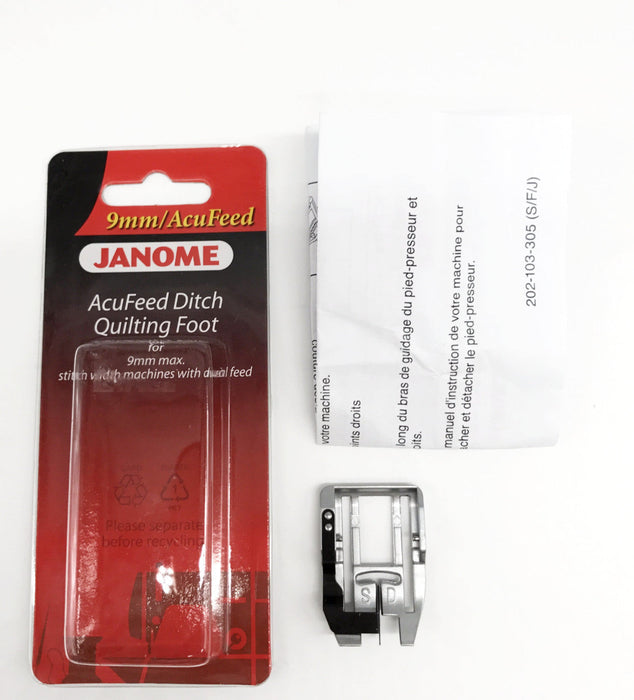 Janome Acufeed Ditch Quilting Foot - 9mm (Original) 202103006
