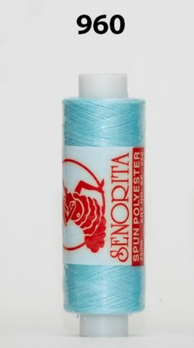 Senorita Sewing Threads (250m)- Col: 946 - 969