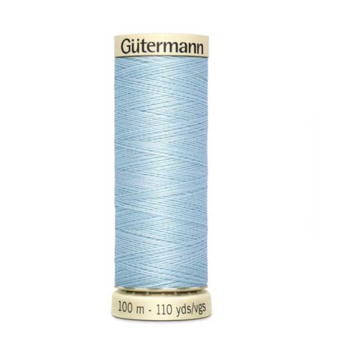 Col. 276 Gutermann Sew All Thread 100m Premium Quality 100% - Pastel Blue