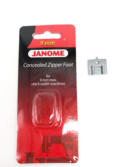 Conceal Zipper Foot - 9mm Janome