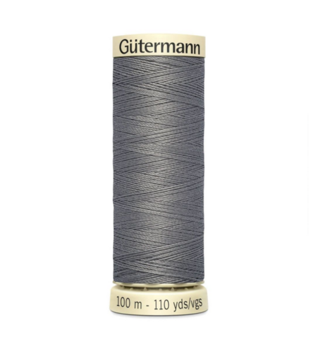 Col. 496 Gutermann Sew All Thread 100m Premium Quality 100% - Fossil Grey