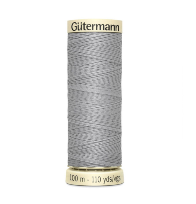 Col. 038 Gutermann Sew All Thread 100m Premium Quality 100% - Light Grey
