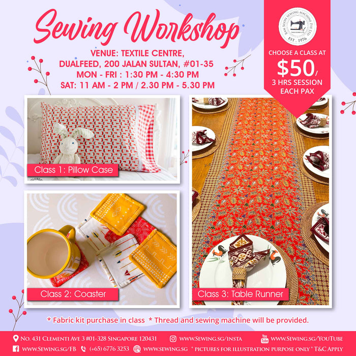 Sewing Workshop / Class @ Textile Centre