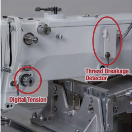 Brother BAS-326H Direct Drive Programmable Electronic Pattern Sewer with Cylinder Bed , Complete Set With Table , Stand and Castor Wheels ( Optional : PS-300B Sewing Data Programming Software )