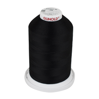 Gunold Sewing & Embroidery Threads - COTTY 30 500m 100% Cotton Threads Natural Threads with a Matt Finish Black 73010300