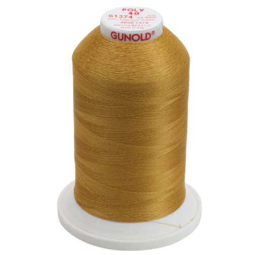 Gunold Embroidery Thread - POLY 40 - 1000m - 61374 AUTUMN GOLD