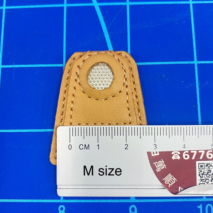 Faux Leather Thimble Finger Protector With Metal Tip | DIY Sewing Tools Hand Needlework Accessory