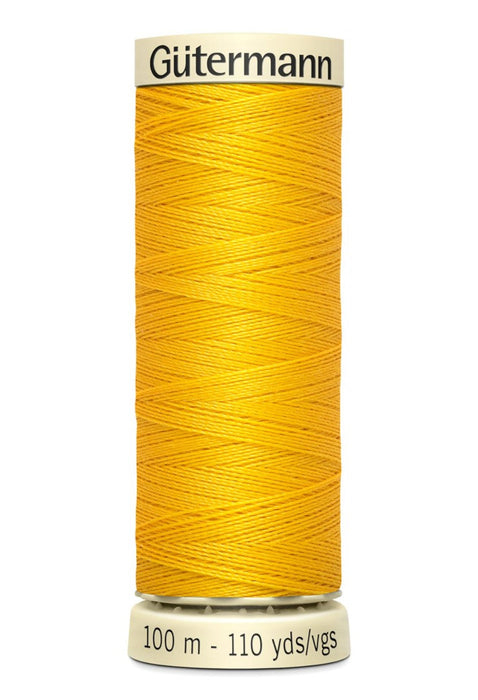 Col. 106 Gutermann Sew All Thread 100m Premium Quality 100% - Golden Yellow