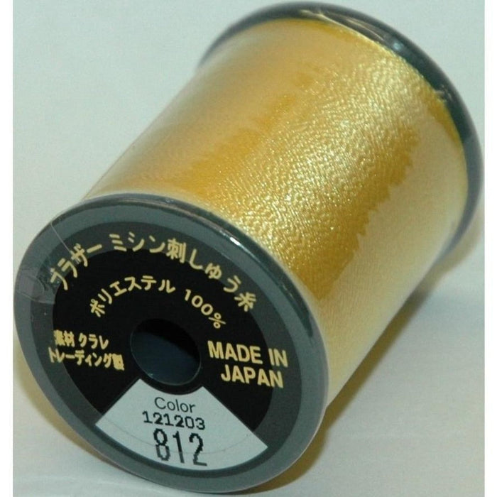Col. 812 Brother Embroidery Threads -Cream Yellow