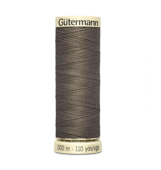 Col. 727 Gutermann Sew All Thread 100m Premium Quality 100% - Greyish Brown