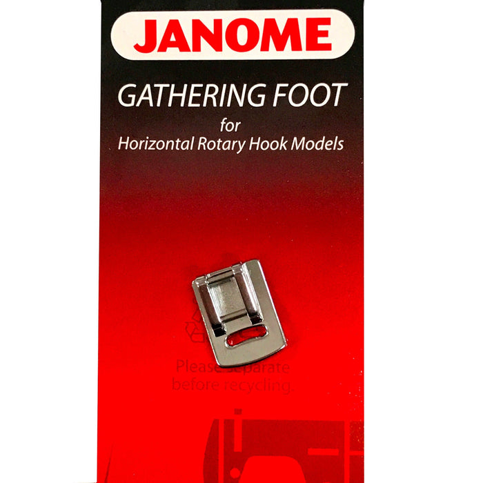 Janome Gathering Foot (Original) - Foot for Horizontal Rotary Hook Models (Part No.: 200315007)