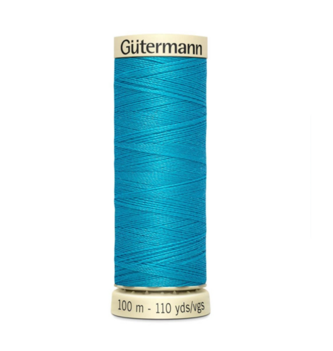 Col. 736 Gutermann Sew All Thread 100m Premium Quality 100% - Bright Cerulean Blue