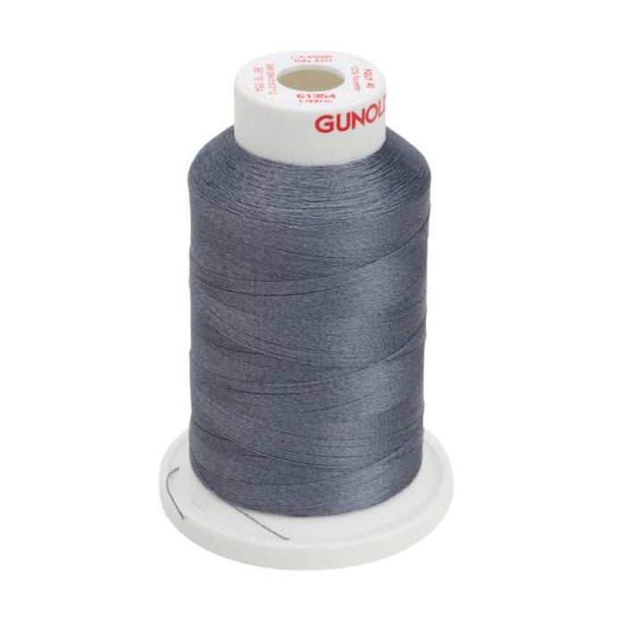 Gunold Embroidery Thread- POLY 40- 1000m- 61354- Dark Cool Gray
