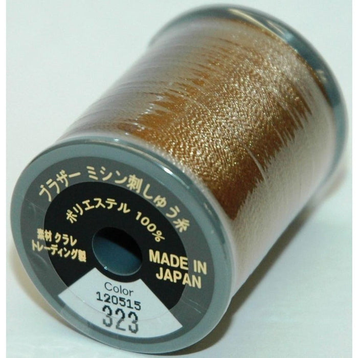 Col. 323 Brother Embroidery Threads - Light Brown