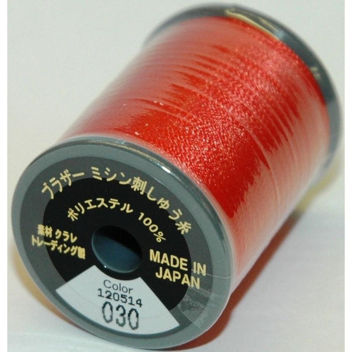 Col. 030 Brother Embroidery Threads - Vermillion