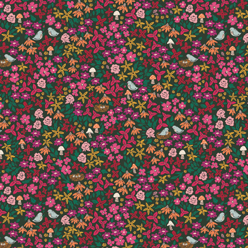 AG Fabric 100% Premium Cotton The Flower Society - Striking Gardenista OEKO TEX Standard 100 Certified