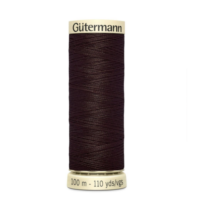 Col. 696 Gutermann Sew All Thread 100m Premium Quality 100% - Mahogany
