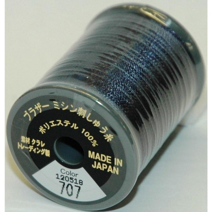 Col. 707 Brother Embroidery Threads - Dark Gray