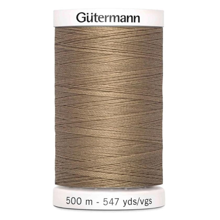 Col. 139 Gutermann Sew All Thread 500m Premium Quality 100% - Matt Light Brown Color