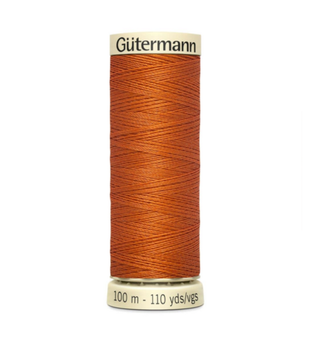 Col. 982 Gutermann Sew All Thread 100m Premium Quality 100% - Orange Brown