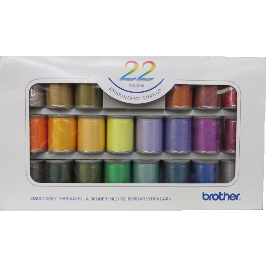 Brother Embroidery Threads - 22 Colors