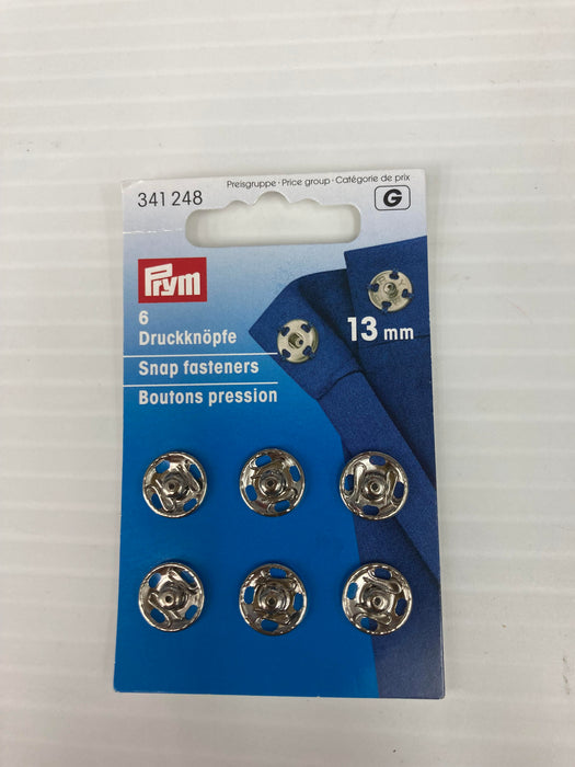 [PRYM Press Studs (SEW-ON) SILVER 13mm] - [PRYM Press Studs (SEW-ON) SILVER 13mm] | Bansoon Sewing Machine Singapore - Sewing.sg
