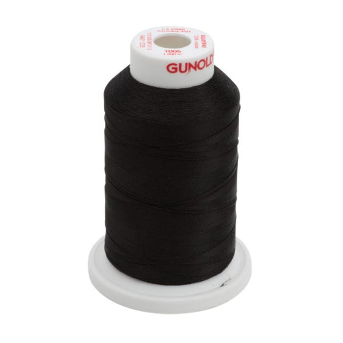 Gunold Embroidery Thread - SULKY 40 - 1000m - 1005 - Black