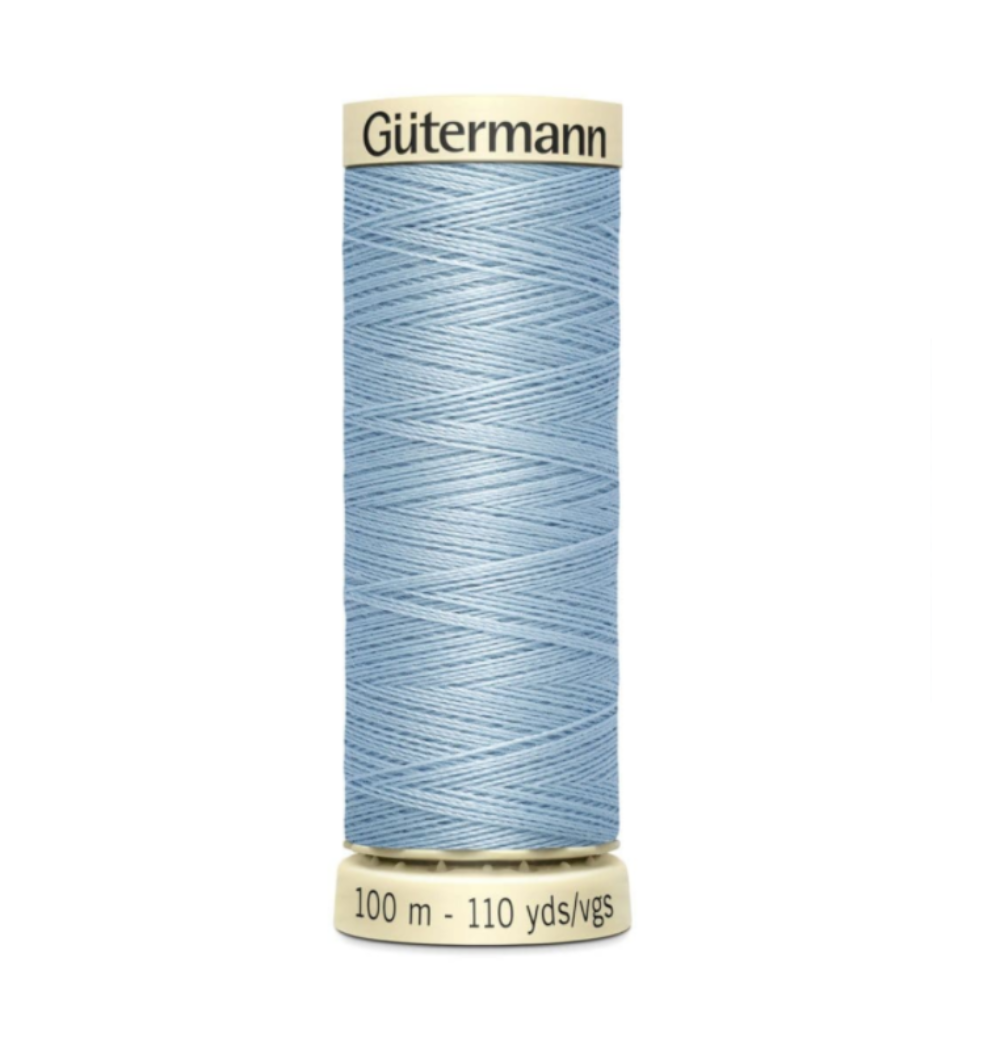 Gutermann Premium Quality 100 SewAll Sewing Threads Light Steel Blue