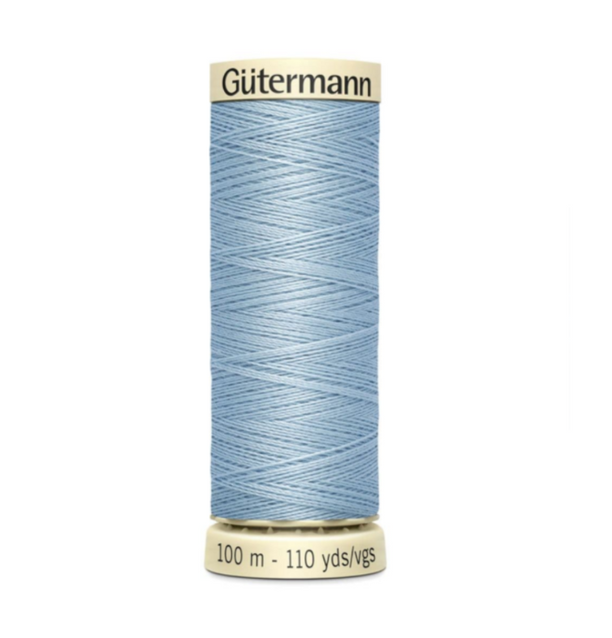 Col. 075 Gutermann Sew All Thread 100m Premium Quality 100% - Light Steel Blue