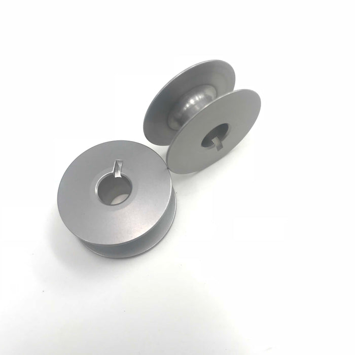 BO-103 (A) Aluminium Bobbins with cut for High Speed Sewing and Embroidery Machines
