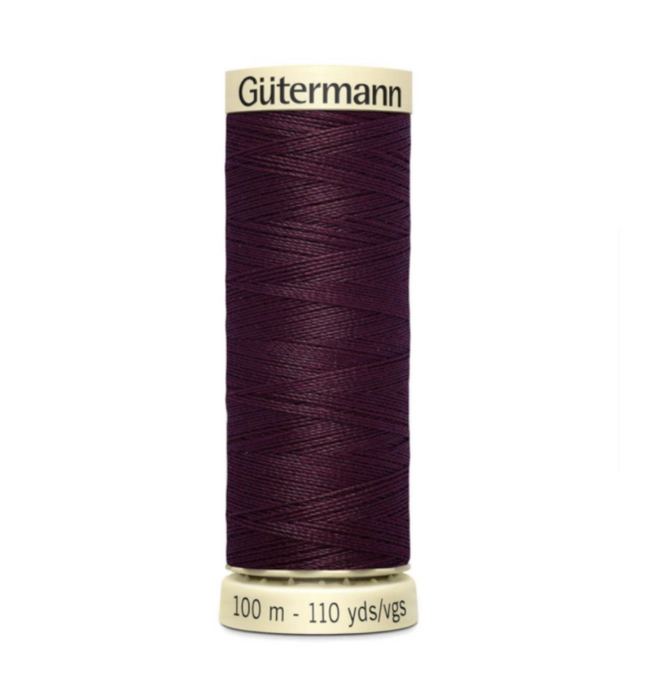 Col. 130 Gutermann Sew All Thread 100m Premium Quality 100% - Dark Purple