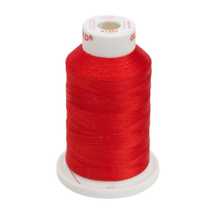 Gunold Embroidery Thread- POLY 40-1000m- 61393- Red