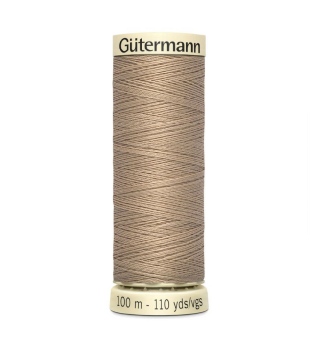 Col. 215 Gutermann Sew All Thread 100m Premium Quality 100% - Skin Brown