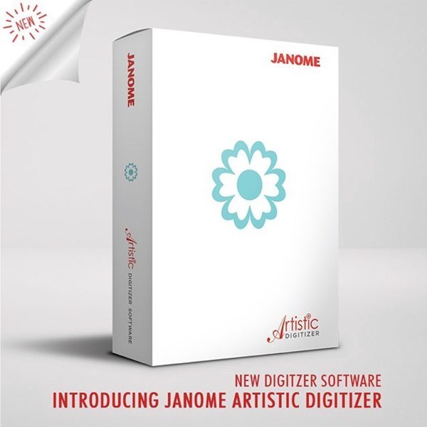 NEW! Janome Artistic Digitizer Full Version;  ONE Software for MS Windows® and Mac OS® BEST FOR CRAFTERS Knowhow savings; Full Ver. Artistic Digitizer