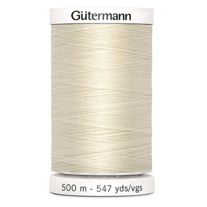 Col. 802 Gutermann Sew All Thread 500m Premium Quality 100% - Porcelain Color