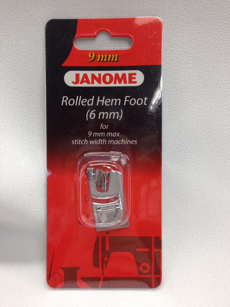Janome Hemmer Foot Rolled Hem Foot 4mm or 6mm (Original) for 9mm Max
