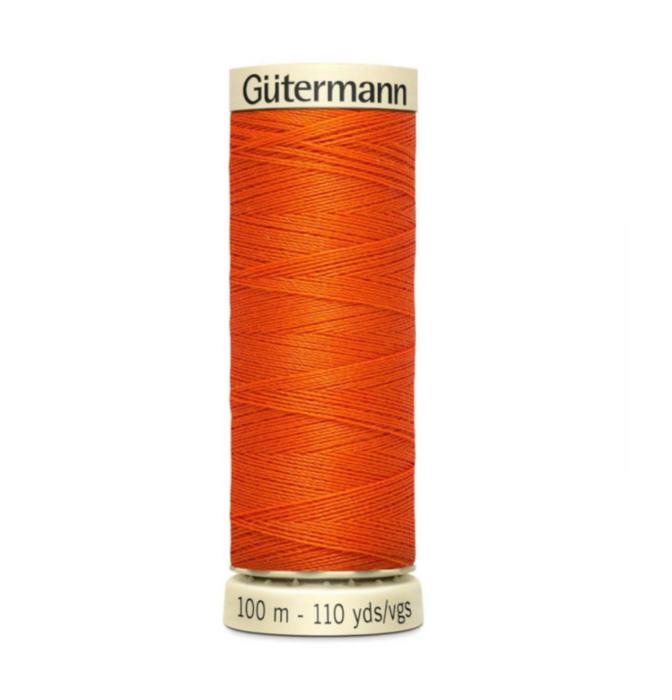 Col. 351 Gutermann Sew All Thread 100m Premium Quality 100% - Dark Orange