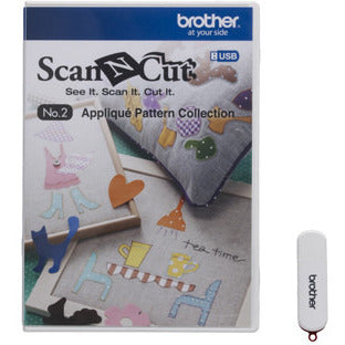 Brother ScanNCut USB2 / USB No. 2 Appliqué Pattern Collection