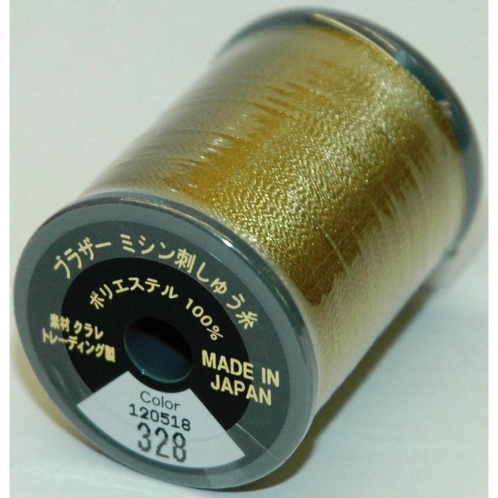 Col. 328 Brother Embroidery Threads - Brass — Ban Soon Sewing Machine ...